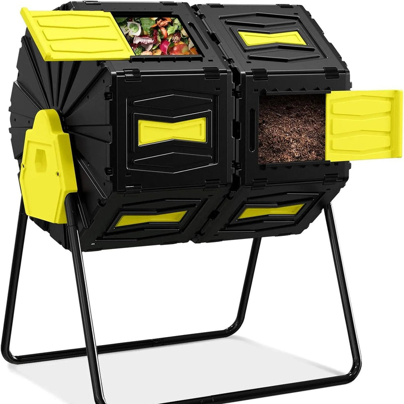 Easy Assemble and Efficient Outdoor Compost Bin 45 Gallon