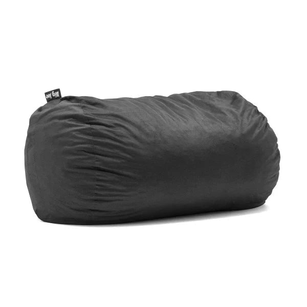 Big Joe Fuf Media Lounger Bean Bag Chair, Black