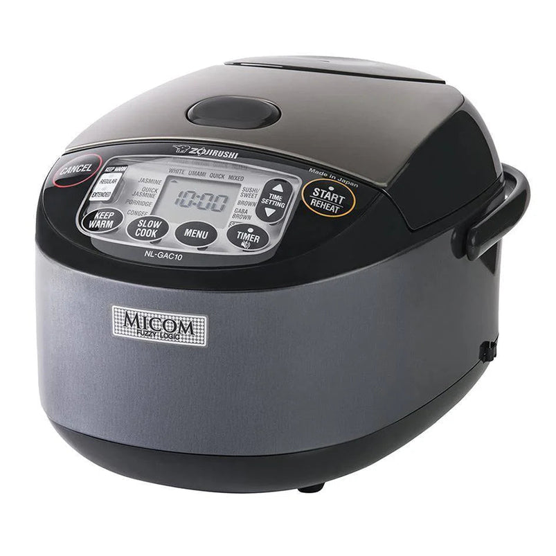 5.5 Cup Umami Micom Rice Cooker and Warmer Metallic Black
