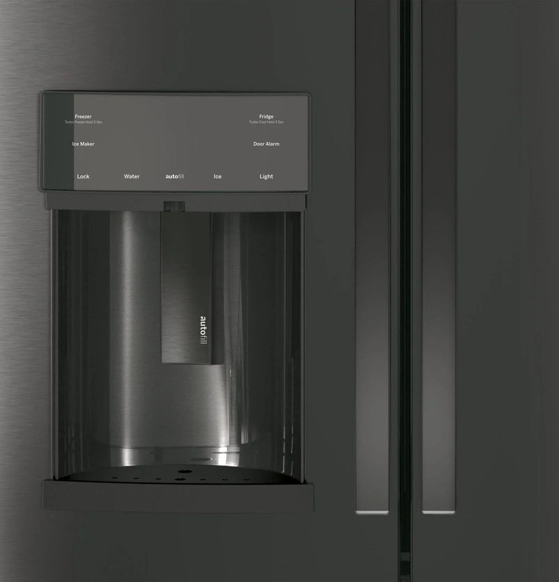 Appliances PFE28KBLTS 36 Inch French Door Refrigerator Black Stainless Steel