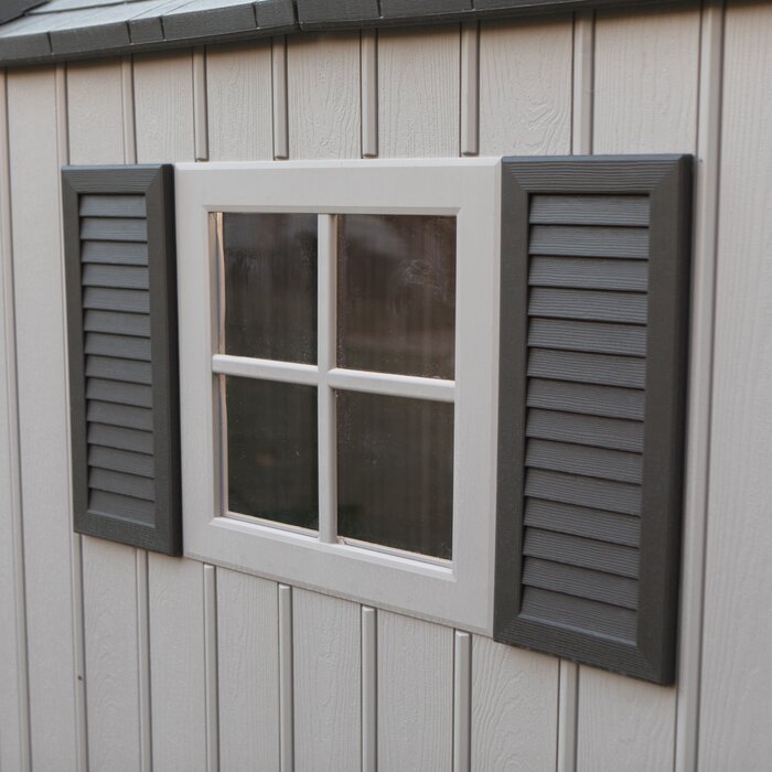12.5 Ft. W 8 Ft. D Plastic Storage Shed