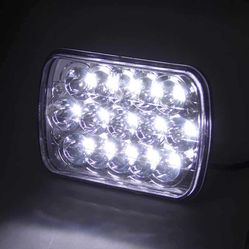 5x7 7x6 LED High/Low Seal Beam H4 9003 Plug 6054 H5054 for Jeep Wrangler Yj Xj GMC Ford Truck Cherokee Chevrolet Toyota Nissan Dodge 2 Set