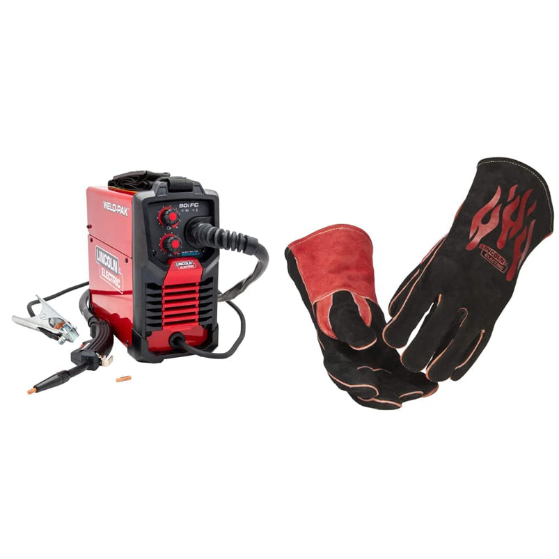 90i Fc Flux Core Wire Feed Weld-Pak Welder, 120V Welding Machine, Portable W/Shoulder Strap, Protective Metal Case, Small Jobs, K5255-1