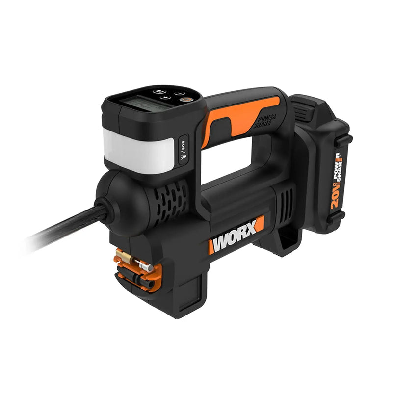 20V MAX Cordless Multi-Function Air Pump Inflator 1 x 2.0Ah Battery and 1 x Charger Included, Black