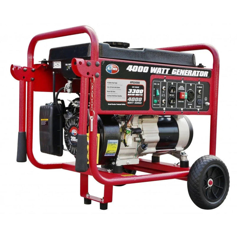 4000 Watt Generator APGG4000, 4000W Portable Generator Power Backup, RV Standby, Hurricane Damage Restoration Power Backup, EPA Certified