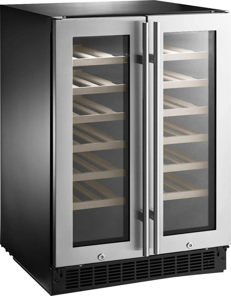 42-Bottle or 128-CAN Dual Zone Wine and Beverage Cooler with Glass Do