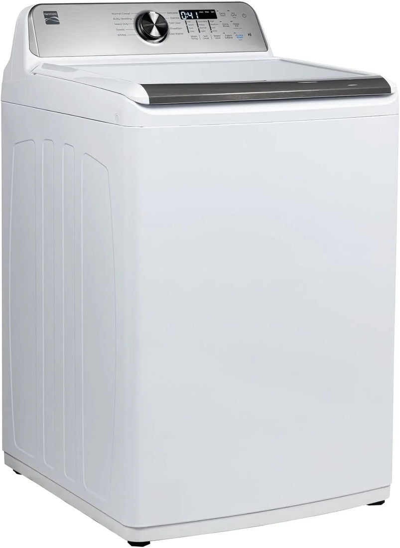 4.5 Cu. Ft. Top Load Washer with Triple Action Impeller for Tough Dirt and Stains-Reduce Laundry Time with Accela and Express Wash-LED, White