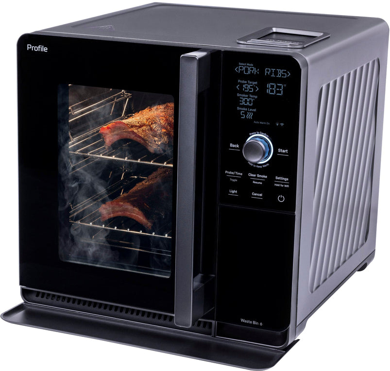 GE Profile, Smart Indoor Smoker, Black, 2025