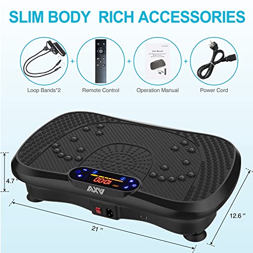 Axv Vibration Plate Exercise Machine Whole Body Workout Vibrate Fitness Platform Machine