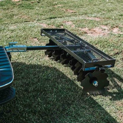 Titan Distributors Inc. 4-Ft Notched Disc Harrow Attachment Pull Behind for ATV and UTV 2-in Towball Hitch NO250072, 2025