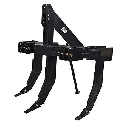 3 Shank Subsoiler Ground Ripper Fits 3 Point Tractor Cat 1 and 2 Quick Hitch Compatible