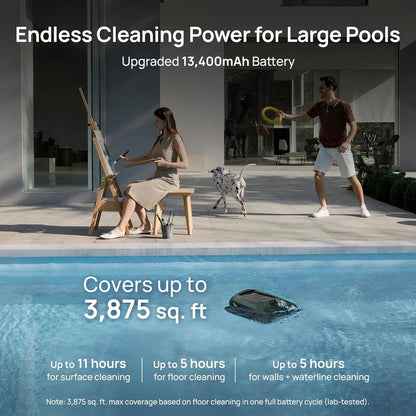 Beatbot Aquasense 2 Pro Cordless Pool Vacuum Robot, Unmatched 5-in-1 Cleaning, Surface Parking, Skims Water Surface with App Control