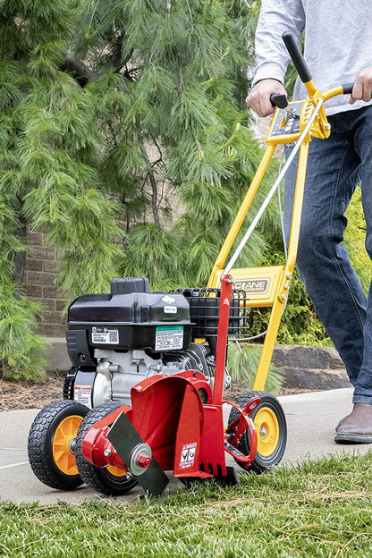 101-5.5GT-7Gas Powered Lawn Edger, 5.50 Gross Torque/3.5 HP B and S Engine 7 Wheels