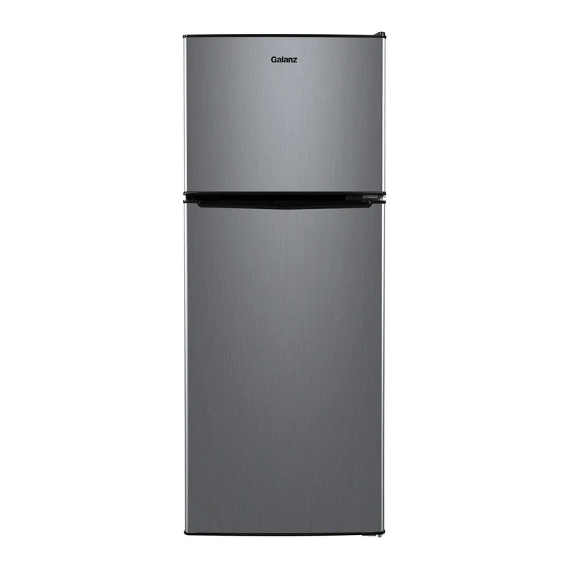 4.6. Cu Ft Two Door Mini Refrigerator with Freezer, Stainless Steel