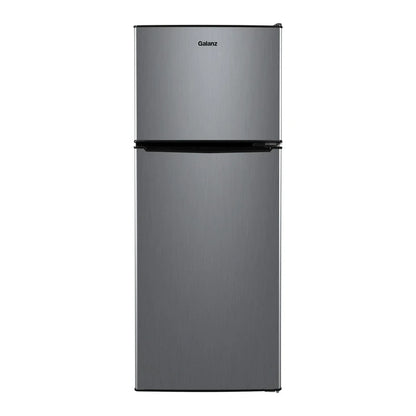 4.6. Cu Ft Two Door Mini Refrigerator with Freezer, Stainless Steel