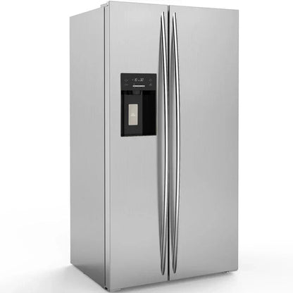 36" Side by Side 20.01 Cu. Ft. Built-in Refrigerator with Freezer and Ice Maker Included