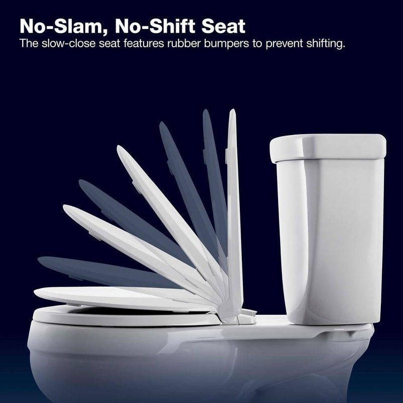 Extra Tall Highline Arc Complete Solution 2-Piece 1.28 Gpf Single Flush Elongated Toilet in White Seat Included 78305-0