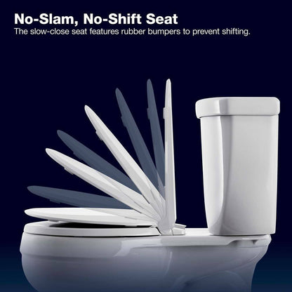 Extra Tall Highline Arc Complete Solution 2-Piece 1.28 Gpf Single Flush Elongated Toilet in White Seat Included 78305-0