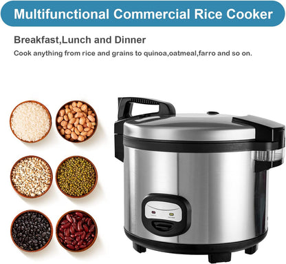 60-Cup Cooked Commercial Rice Cooker and Warmer
