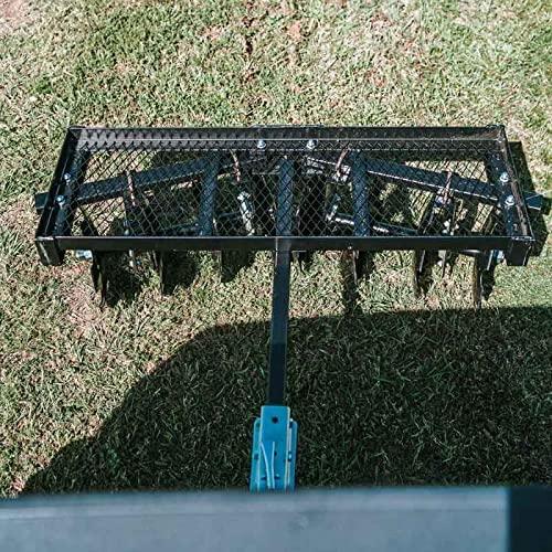 Titan Distributors Inc. 4-Ft Notched Disc Harrow Attachment Pull Behind for ATV and UTV 2-in Towball Hitch NO250072, 2025