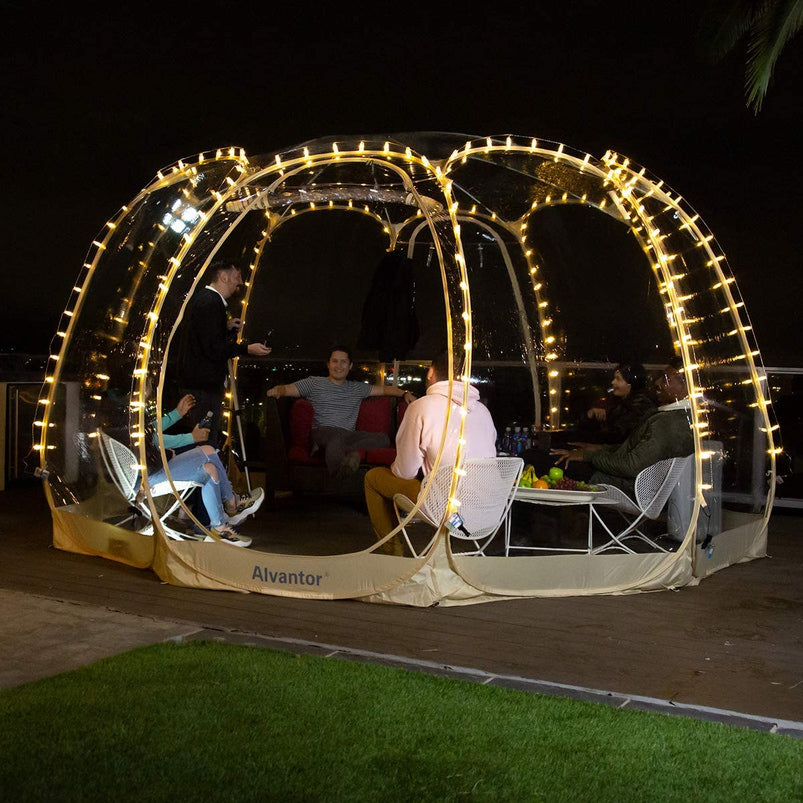Alvantor Bubble Tent Pop up Gazebo, 8-10 Person Igloo Dome Garden Patio Canopy Shelter