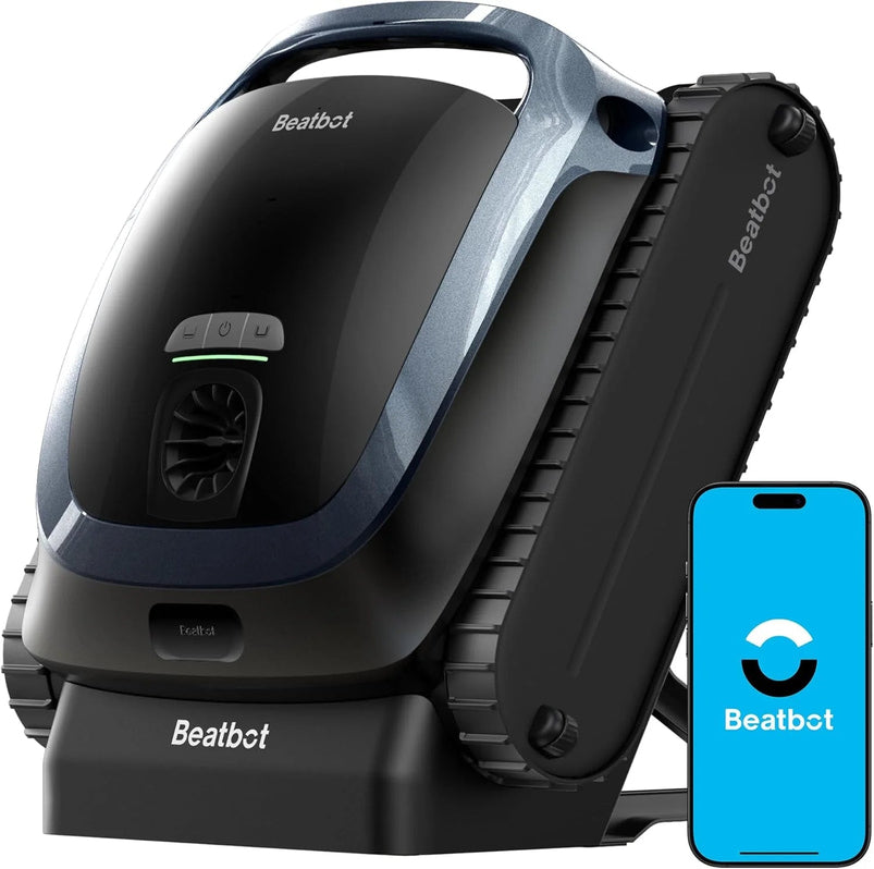 Beatbot Aquasense 2 Cordless Robotic Pool Vacuum Cleaner, Surface Parking, Double-Pass Waterline Scrubbing, Cleans Floor, Walls, and Waterline