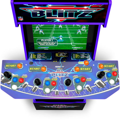 Arcade1Up, Nfl Blitz Arcade with Riser and Lit Marquee, Multi