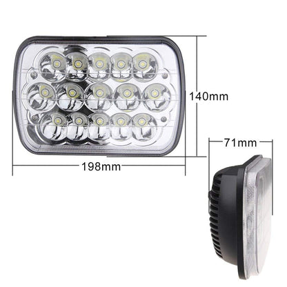 5x7 7x6 LED High/Low Seal Beam H4 9003 Plug 6054 H5054 for Jeep Wrangler Yj Xj GMC Ford Truck Cherokee Chevrolet Toyota Nissan Dodge 2 Set