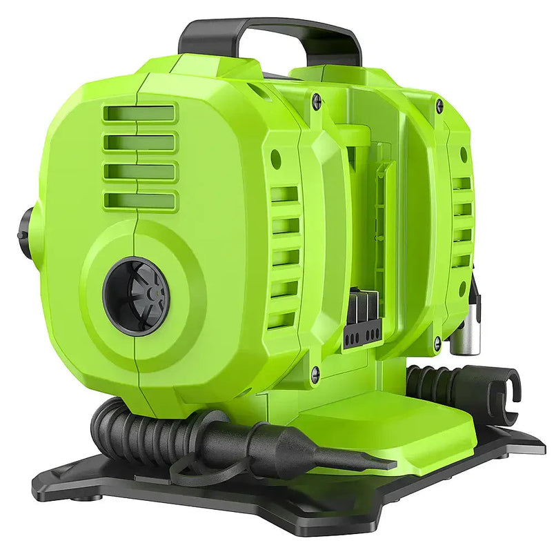 24 Volt Battery Powered 160-PSI Inflator with 2.0 AH USB-C Battery and Charger, Green