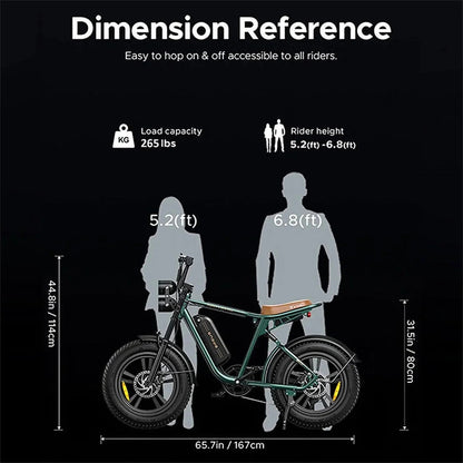 Akez Electric Bike for Adults, 1000W 28mph Moped E-Bike with 48V 13A Removable Battery