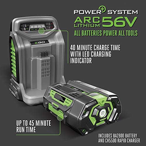 Power Plus LM2101 21-Inch 56-Volt Lithium-Ion Cordless Lawn Mower 5.0Ah Battery
