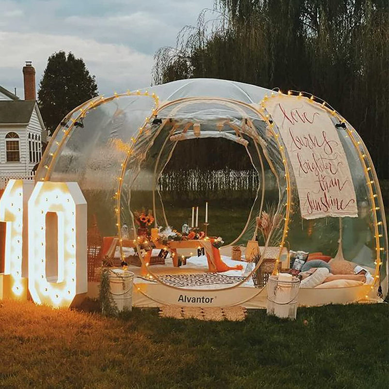 Alvantor Bubble Tent Pop up Gazebo, 8-10 Person Igloo Dome Garden Patio Canopy Shelter