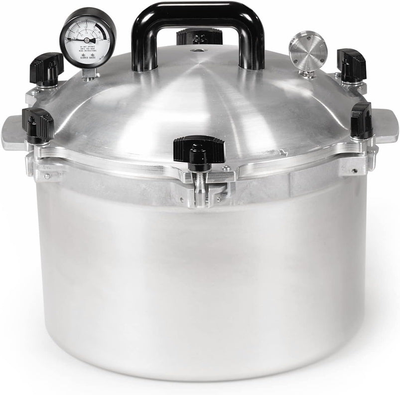 All American 1930, 21.5qt Pressure Cooker/Canner the 921, Metal to Metal Sealing System, Easy to Open and Close, Suitable for Gas, Electric