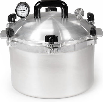 All American 1930, 21.5qt Pressure Cooker/Canner the 921, Metal to Metal Sealing System, Easy to Open and Close, Suitable for Gas, Electric