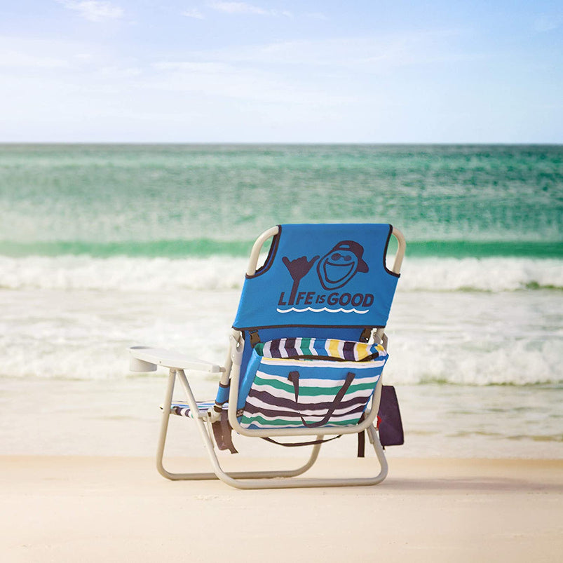 Ake Blue Beach Chair, Short