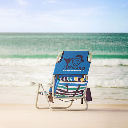 Ake Blue Beach Chair, Short