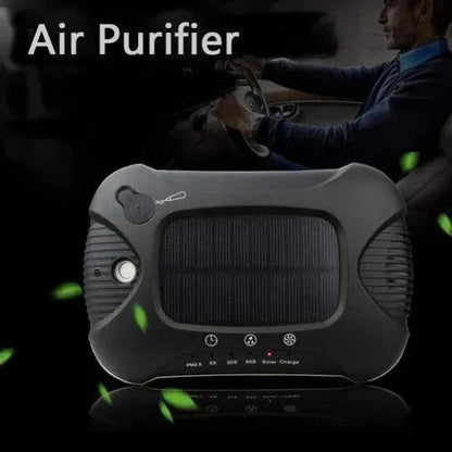 Air Purifier Aroma Diffuser Auto Mist Maker Pm 2.5 Eliminator Car Air Purifier with Fresh Air Humidifier USB Air Purifier for Car with HEPA, White