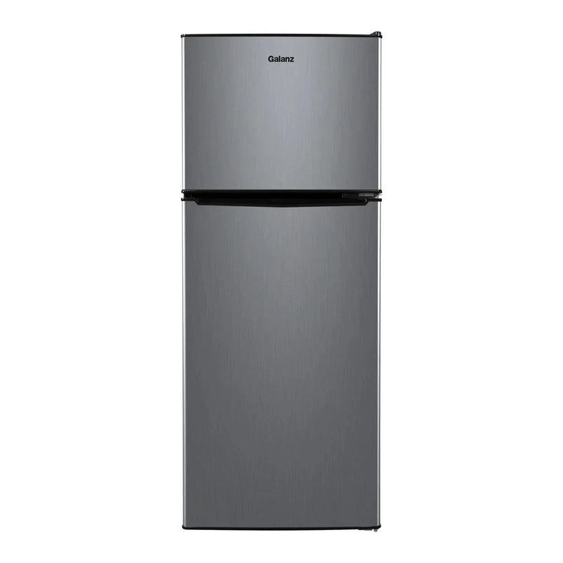 4.6. Cu Ft Two Door Mini Refrigerator with Freezer, Stainless Steel