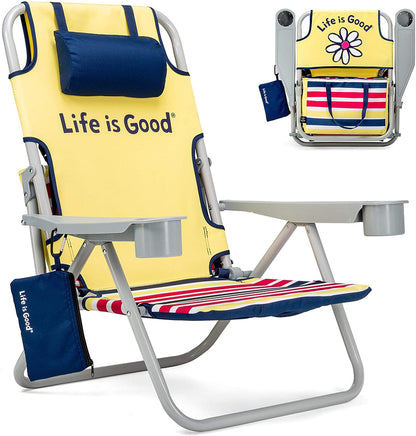 Ake Blue Beach Chair, Short