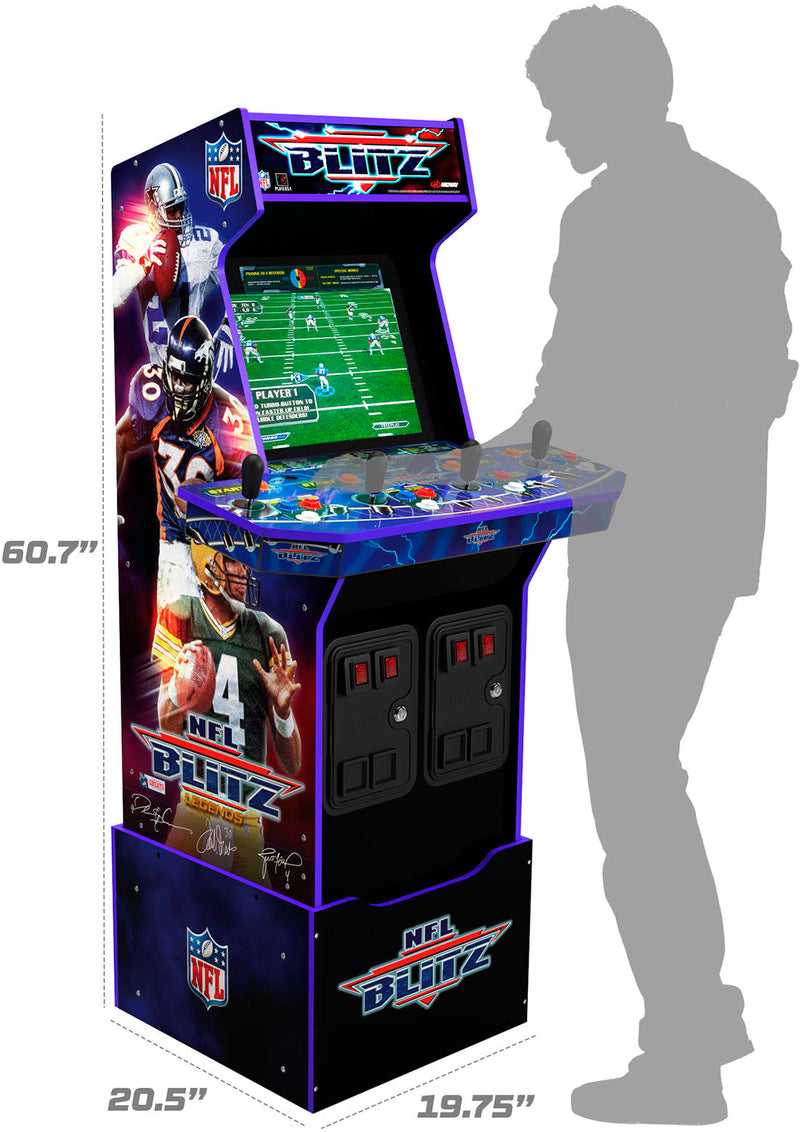 Arcade1Up, Nfl Blitz Arcade with Riser and Lit Marquee, Multi