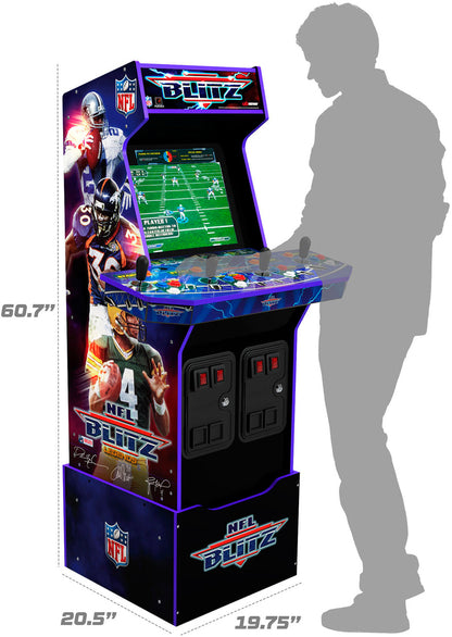 Arcade1Up, Nfl Blitz Arcade with Riser and Lit Marquee, Multi