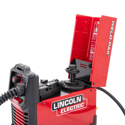 90i Fc Flux Core Wire Feed Weld-Pak Welder, 120V Welding Machine, Portable W/Shoulder Strap, Protective Metal Case, Small Jobs, K5255-1
