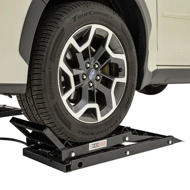 Black Widow Hydraulic Car Lift with Ramp, 3,000 lb. Per Pair Capacity