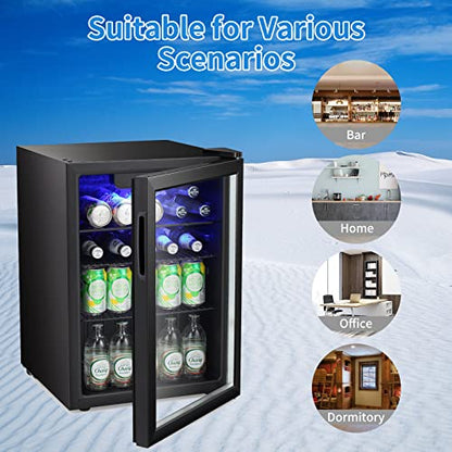 Antarctic Star Mini Fridge-95 CAN Beverage Refrigerator