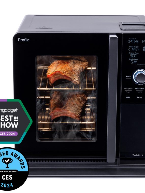 GE Profile, Smart Indoor Smoker, Black, 2025