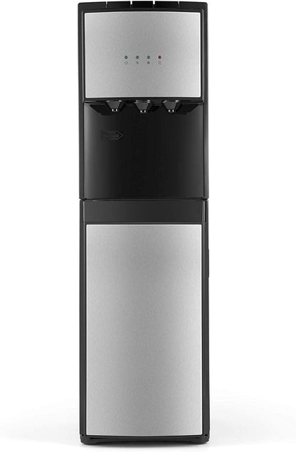 5 Gallon Water Dispenser Bottom Loading Hot Cold Water Cooler Stainless 3 Temperature Spouts