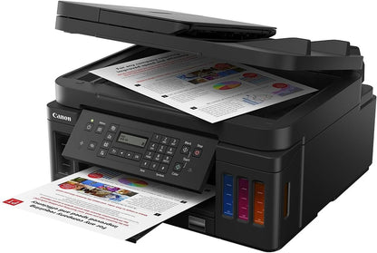 All-in-One Printer Home Office, Wireless Super Tank Printer, Copier, Scan, Fax and Adf with Mobile Printing, Black, Works with Alexa