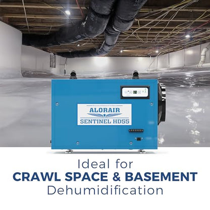 Alorair Commercial Dehumidifier 113 Pint, with Drain Hose for Crawl Spaces, Basements