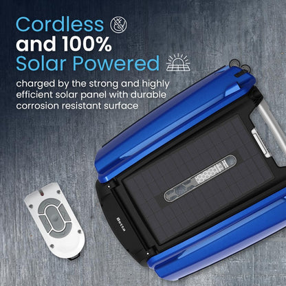 Betta Se Solar Powered Automatic Robotic Pool Surface Skimmer Cleaner with 30-Hour Continuous Cleaning Battery Power and Re-Engineered Twin Salt