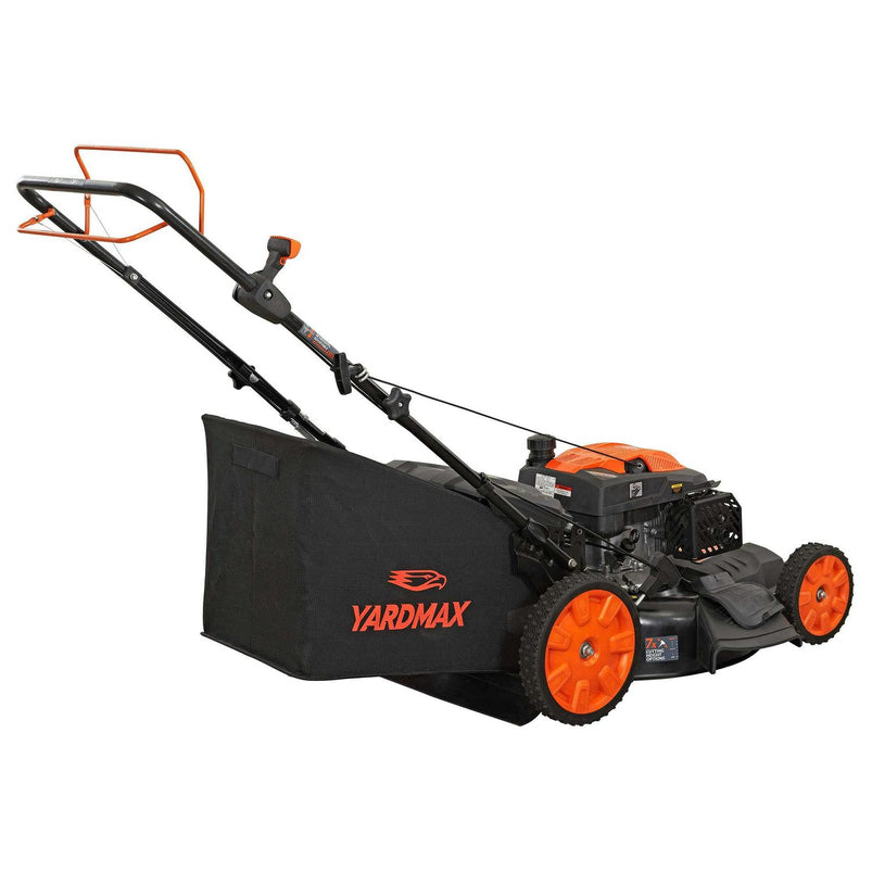 YG2860 22 in 201cc 3-in-1 Gas Self-Propelled Lawn Mower with Cvt and High Wheels